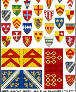 Rebel Barons Shield & Flag Transfers 12