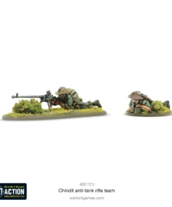 Alternative view of Chindit anti-tank rifle team