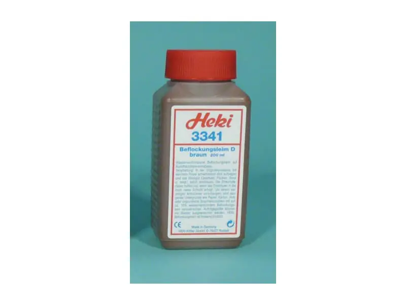 Heki 3341 Flocking glue brown, 200 ml