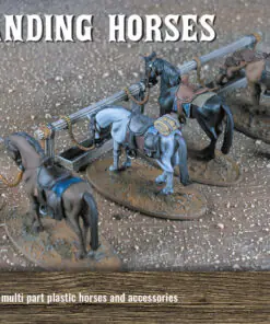 DMHP008 Standing Horses Plastic Set x1