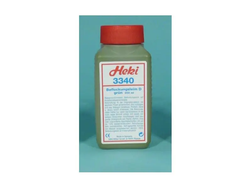 Heki 3340 Flocking glue green, 200 ml