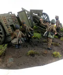 ROM120 - Romanian TUNUL DE CAMP 7.5cm Mod. 1897 Field Gun & Crew - Winter Uniform - Image 8