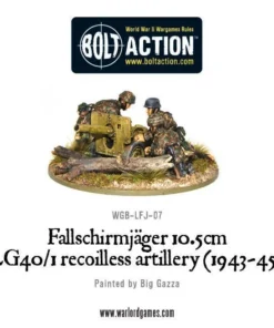 Fallschirmjager 10.5cm LG40/1 recoilless artillery (1943-45) - Image 4