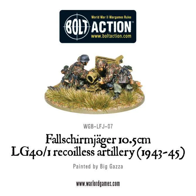 Fallschirmjager 10.5cm LG40/1 recoilless artillery (1943-45) - Image 2